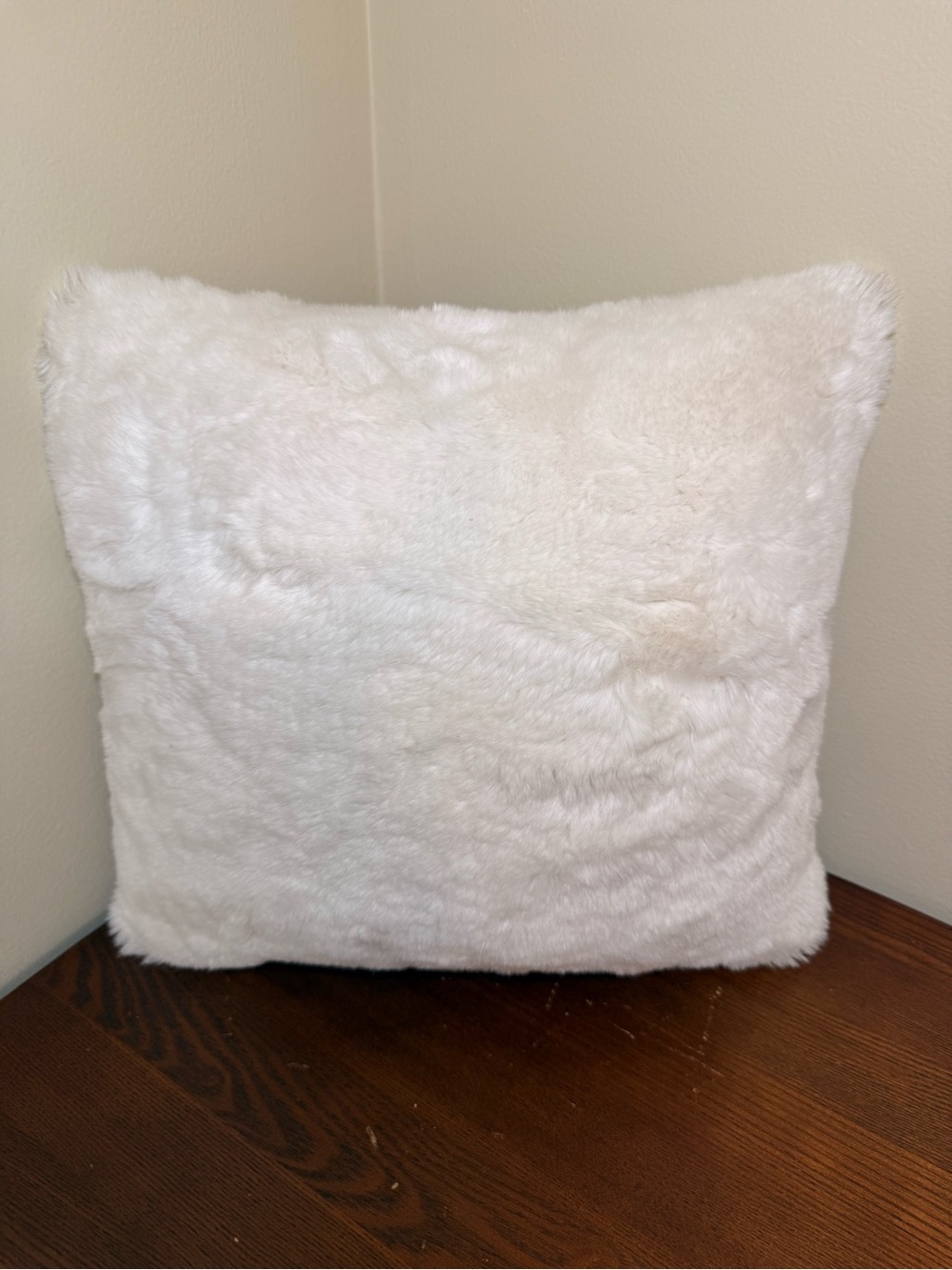 Pottery Barn Kids White and Gray Swan Holiday Pillow - Picture 2 of 4